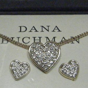 Swarovski Crystal Heart Necklace/Earring Set